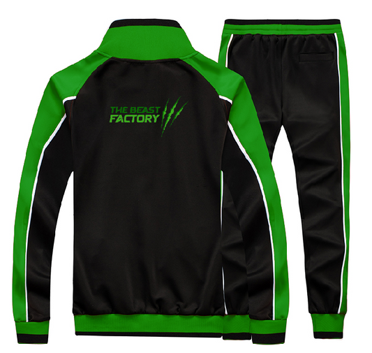 Beast Factory Core Logo Track Suit - Green and Black