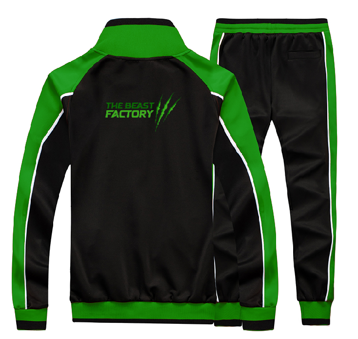 Beast Factory Core Logo Track Suit - Green and Black